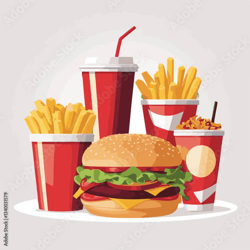fastfood, fast, snack, meal, food, lunch, burger, dinner, background, delicious, meat, american, menu, unhealthy, restaurant, isolated, cheeseburger, junk, set, hamburger, fat, sandwich, tasty, eat, c