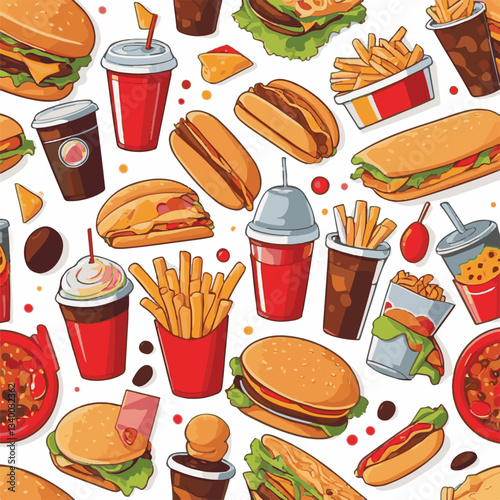 fastfood, fast, snack, meal, food, lunch, burger, dinner, background, delicious, meat, american, menu, unhealthy, restaurant, isolated, cheeseburger, junk, set, hamburger, fat, sandwich, tasty, eat, c