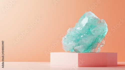 Space Pastel Blue Perspective Green Glow Vibe Cosmic