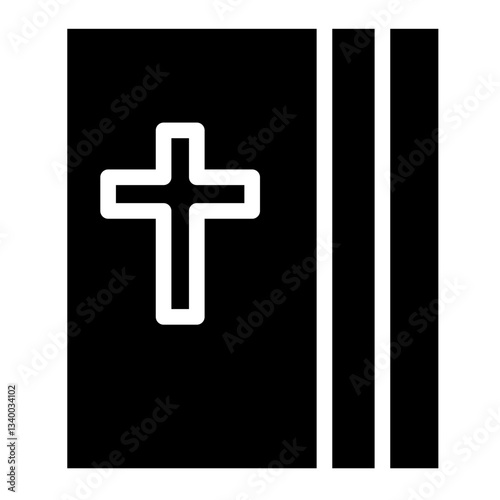 Bible Book Easter Glyph Icon