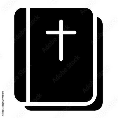 Bible Book Easter Glyph Icon