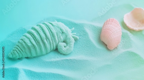 Space Pastel Green Moment Text Trilobite Seabed Plush