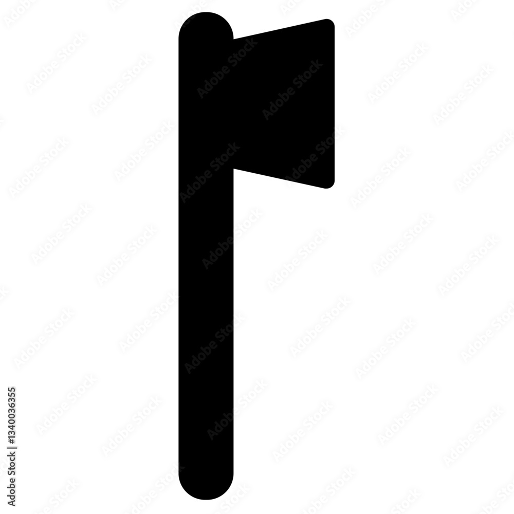 Tooth Brush Paste Glyph Icon