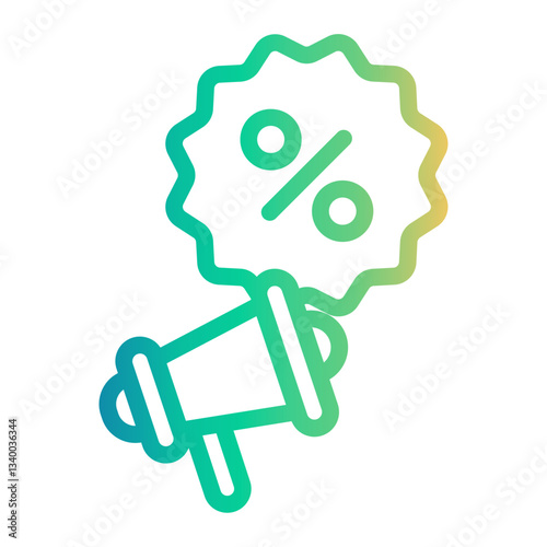 promo Line Gradient Icon