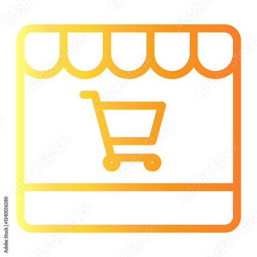 shop Line Gradient Icon