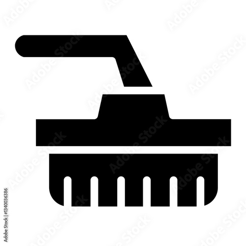 Washing Brush Tool Glyph Icon