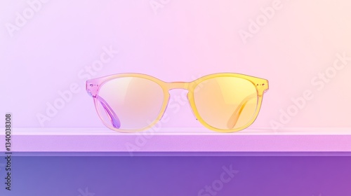 TechWorkspaces Pastel Yellow Moment Right Empty Pink