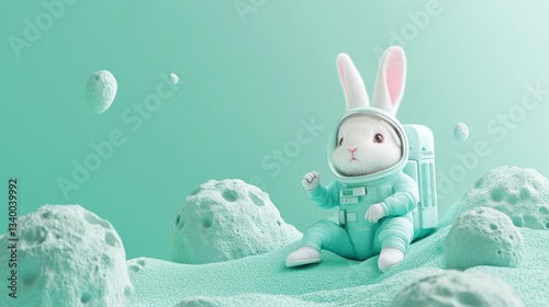Space Pastel Lavender Overview Rabbit Green Tiny Vibe