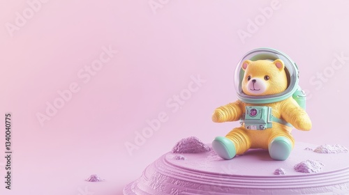 Space Pastel Yellow Overview Station Green Lavender