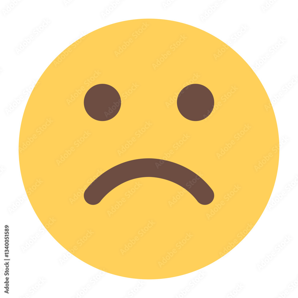 Fototapeta premium sad icon for illustration