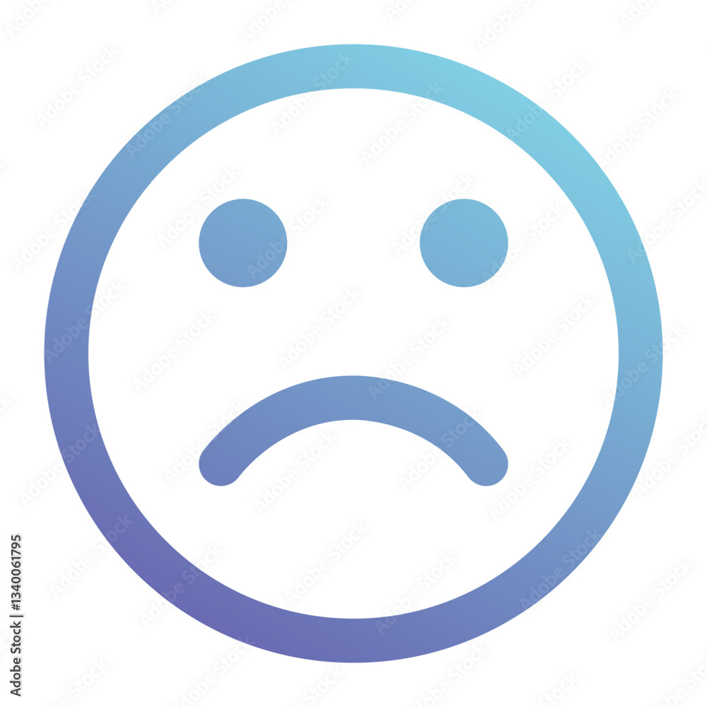 sad icon for illustration