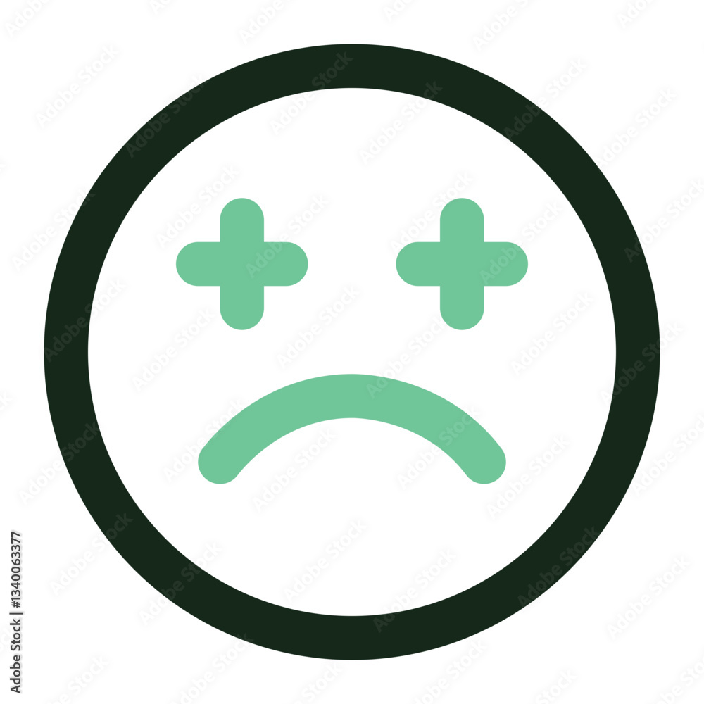 Obraz premium sad icon for illustration