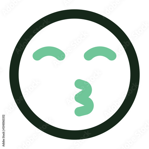 kiss icon for illustration