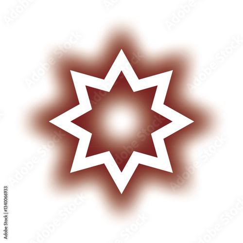 Abstract shining star vector with smooth gradient and soft glow effect. Perfect for backgrounds, digital designs, logos, icons, and modern decorative elements for various projects.