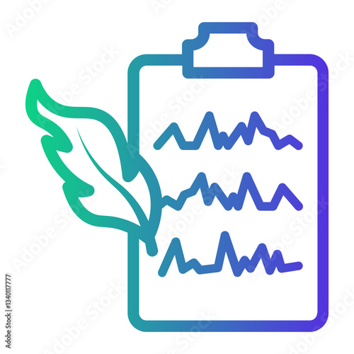 clipboard Line Gradient Icon