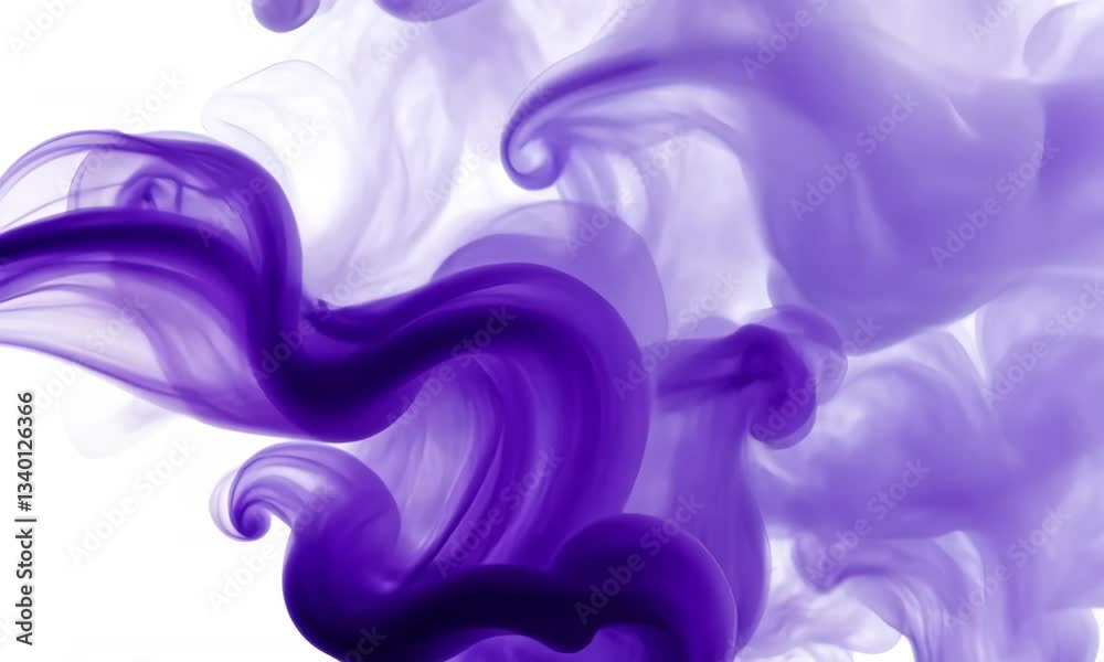 Swirling Violet Ink Cloud Effect on White Background for Graphic Resources and Motion Graphics in 4K Resolution Fluid Visuals and Artistic Display for Digital Compositions Swirling Violet Ink Cloud Effect on White Background for Graphic Resources and Motion Graphics in 4K Resolution Fluid Visuals and Artistic Display for Digital Compositions