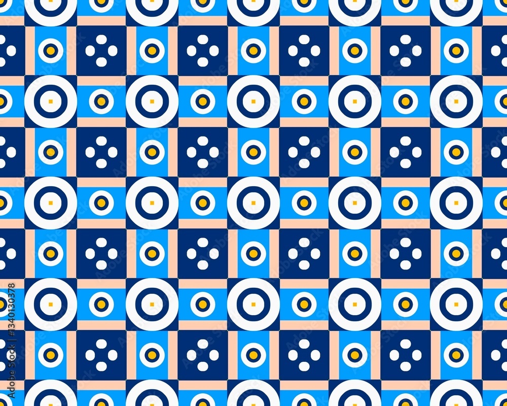 Oriental ethnic geometric seamless Tile pattern made with various traditional elements style design Oriental ethnic geometric seamless Tile pattern made with various traditional elements style design