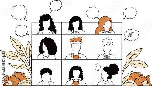 Online Meeting Illustration