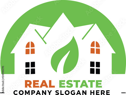 Real estate design element, Building construction logo design, Real Estate logo, Real estate with modern concept home building logo design inspiration
