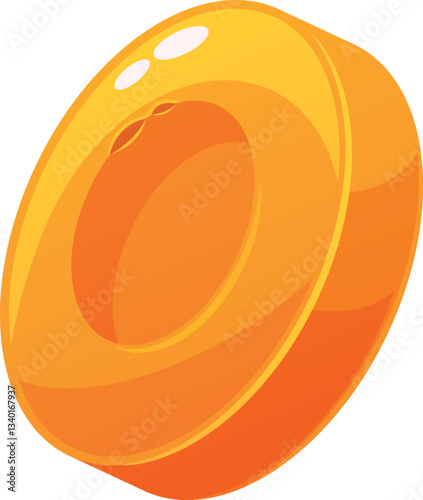 Caramel snack confectionery vector illustration