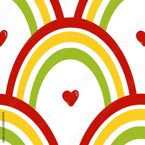 Colorful Rainbow seamless pattern 