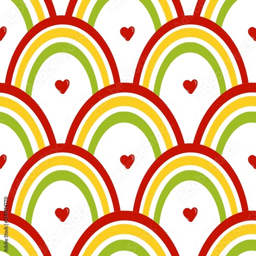 Colorful Rainbow seamless pattern 