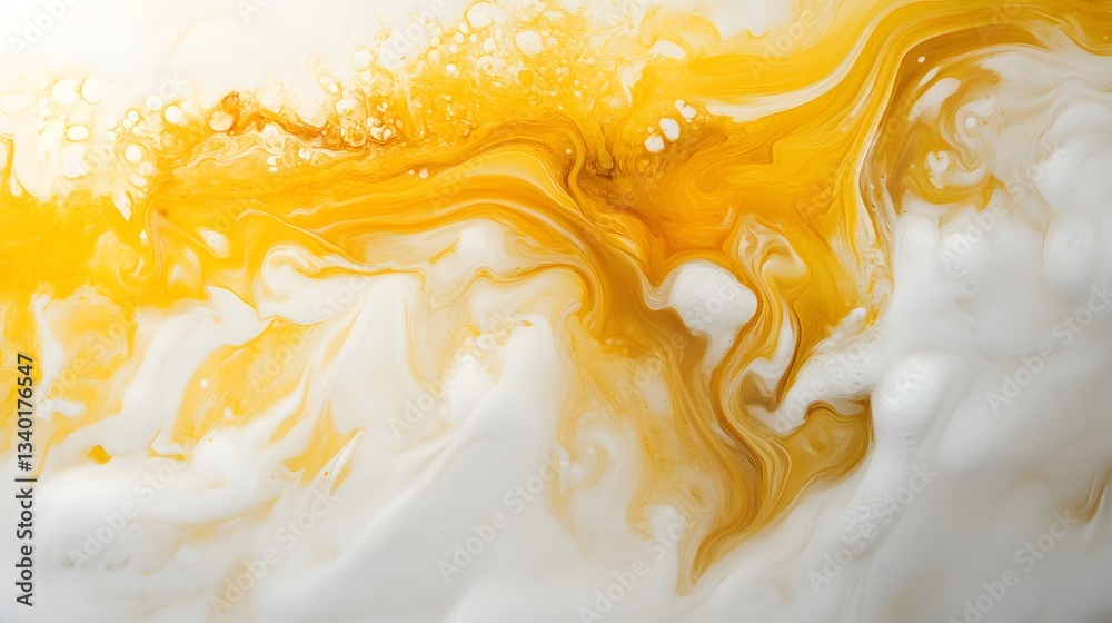 Fototapeta premium Abstract Gold and White Swirl Texture Background