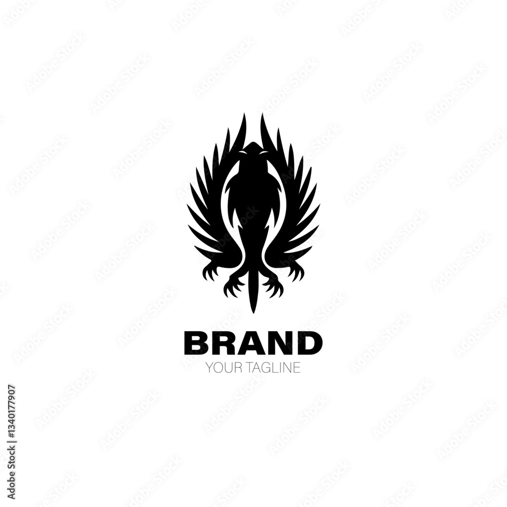Fototapeta premium Basilisk Logo. Basilisk Logo Design. Basilisk Logo Brand. Basilisk Logo Vector Design Isolated on White Background