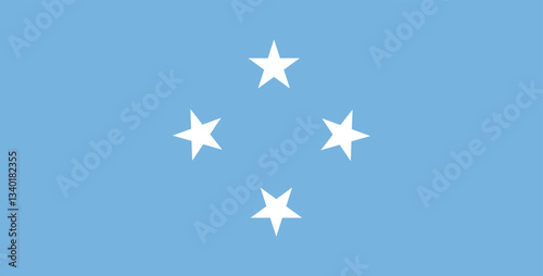 National flag of Micronesia vector image