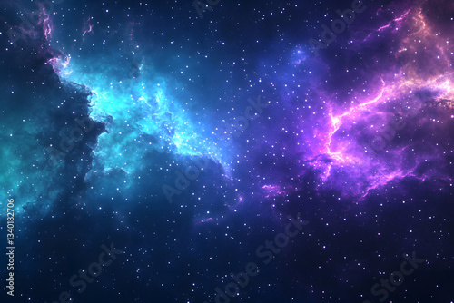 Wallpaper Mural Cosmic Nebula: Vivid Colors, Stellar Dust Torontodigital.ca