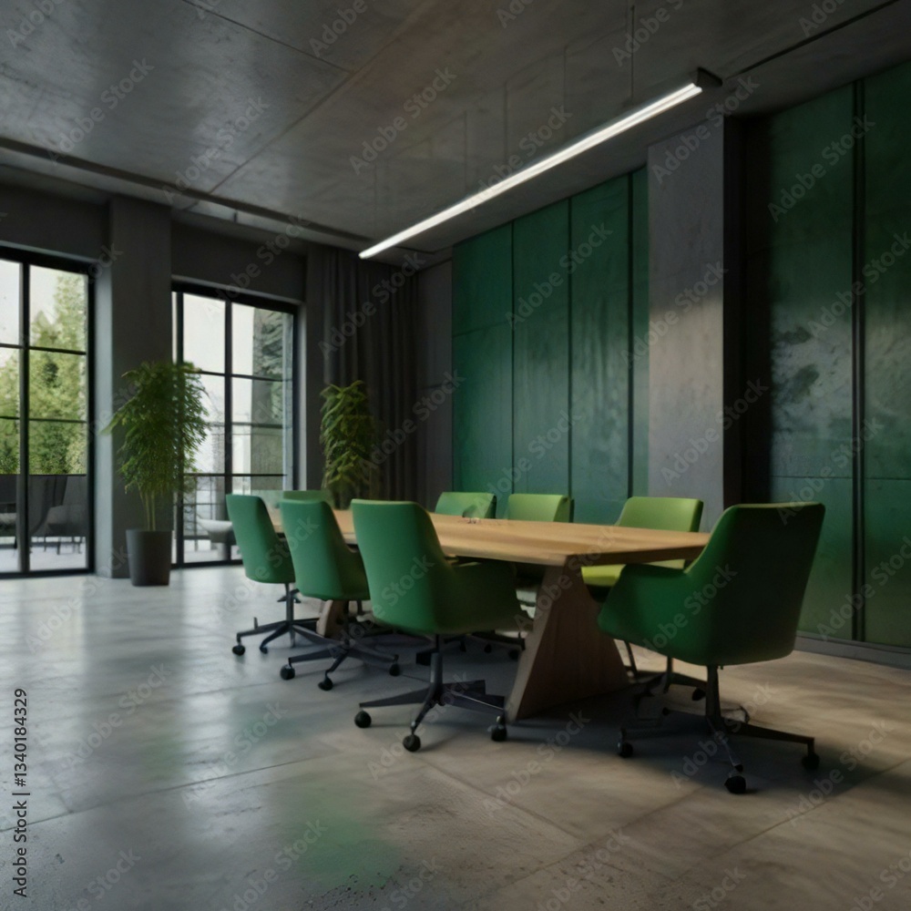 Fototapeta premium modern office interior with table