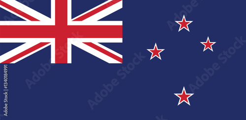National flag of New Zealand vector image