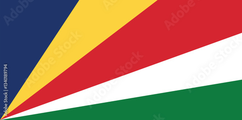 National flag of Seychelles vector image