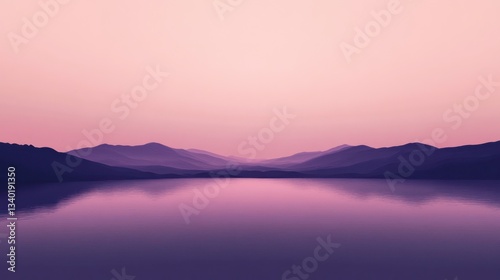 Minimalist gradient of deep purple fading into a soft pink, with clean lines and a smooth flow.