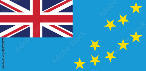 National flag of Tuvalu vector image