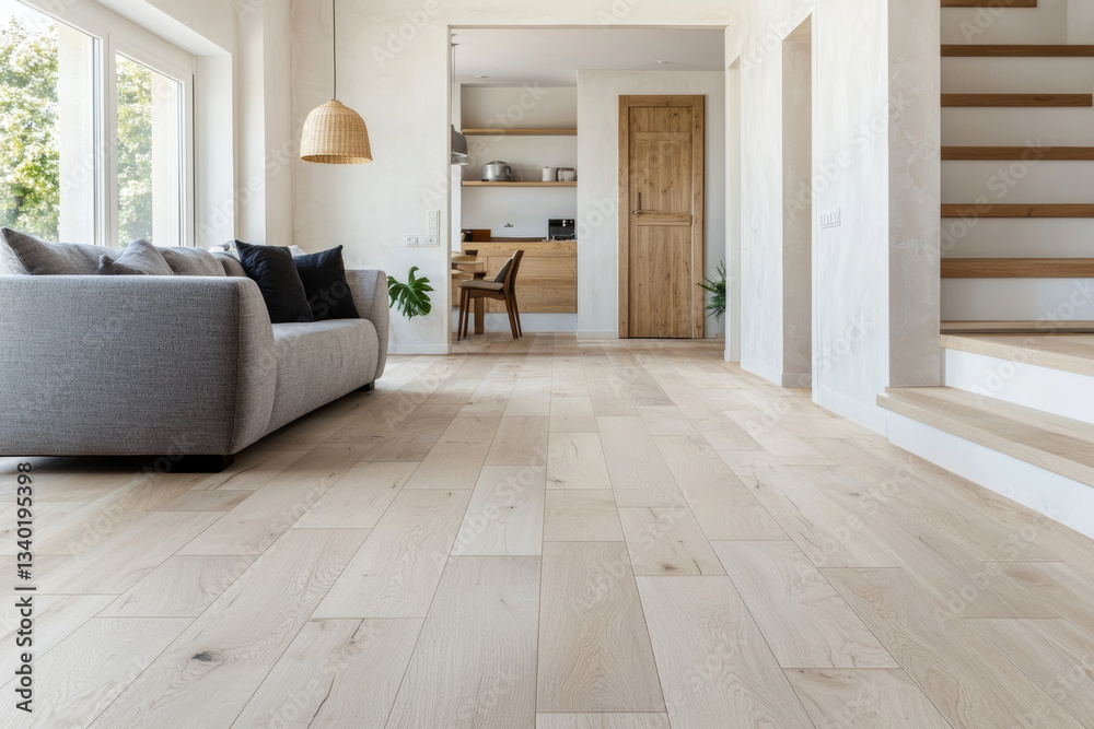 custom made wallpaper toronto digitalWhitewashed flooring gleams, filling spacious room with sense of calm