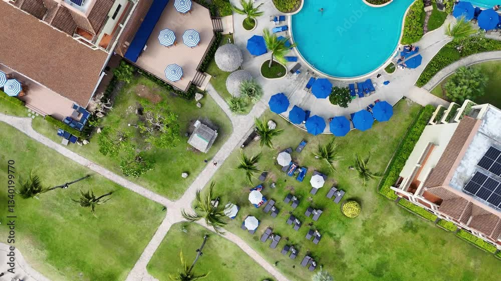 Aerial View of Phuket Resort Pool