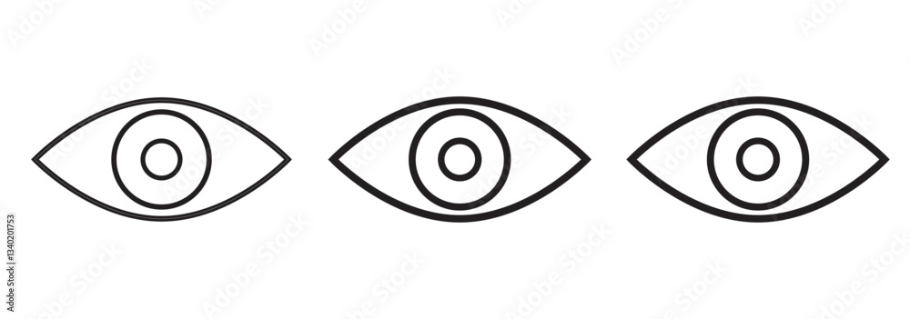 Set of Eye icon Design Template, Icon Symbol. Eyesight symbol. Simple Design. Eps 10 Set of Eye icon Design Template, Icon Symbol. Eyesight symbol. Simple Design. Eps 10