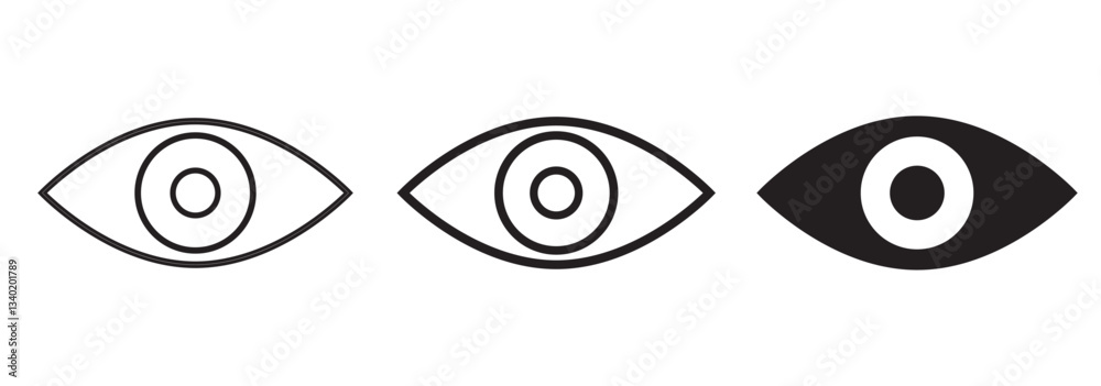 Set of Eye icon Design Template, Icon Symbol. Eyesight symbol. Simple Design. Eps 10 Set of Eye icon Design Template, Icon Symbol. Eyesight symbol. Simple Design. Eps 10
