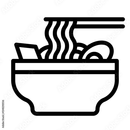 ramen line icon