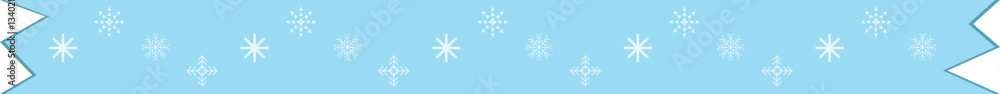 Fototapeta premium snowflake winter washi tape vector