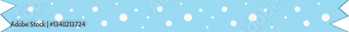 snow ball winter washi tape vector