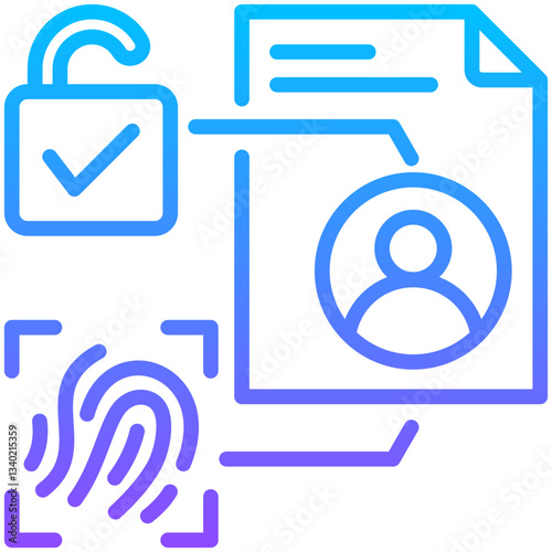 Biometric Authentication Icon