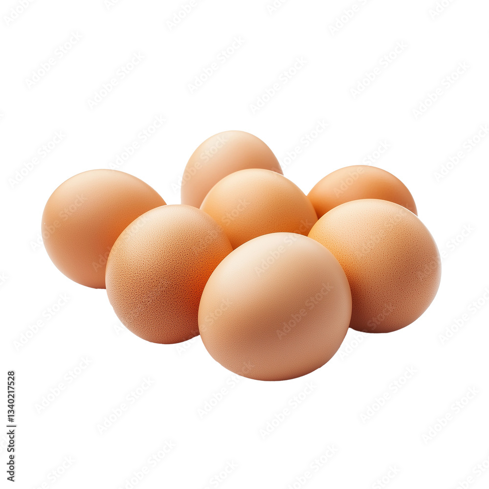 Brown chicken egg isolated on white background. Full Depth of field. Focus stacking. Brown chicken egg isolated on white background. Full Depth of field. Focus stacking.