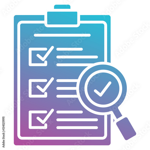 evaluation icon element for design