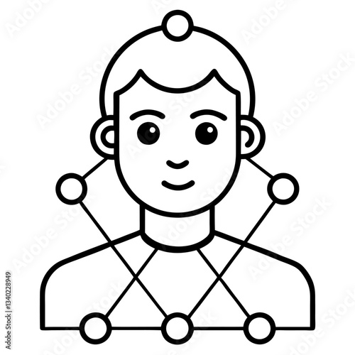 Modern Artificial Intelligence Symbols for Digital and Tech Projects
