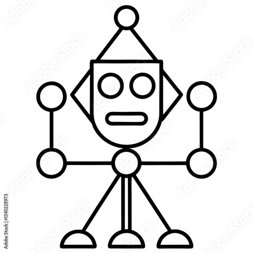Modern Artificial Intelligence Symbols for Digital and Tech Projects
