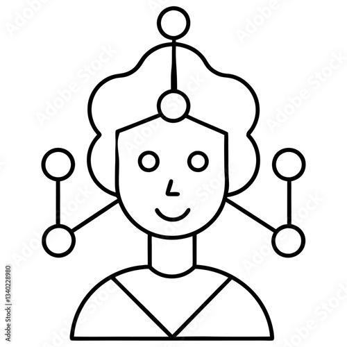 Modern Artificial Intelligence Symbols for Digital and Tech Projects
