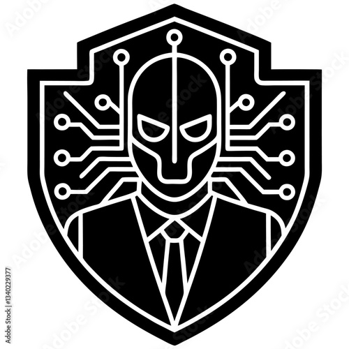 Modern Artificial Intelligence Symbols for Digital and Tech Projects
