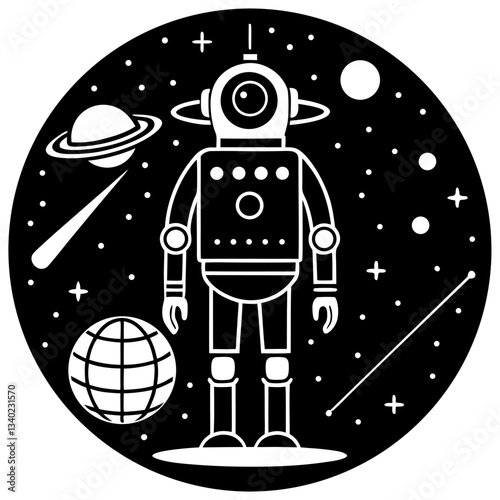Modern Artificial Intelligence Symbols for Digital and Tech Projects
